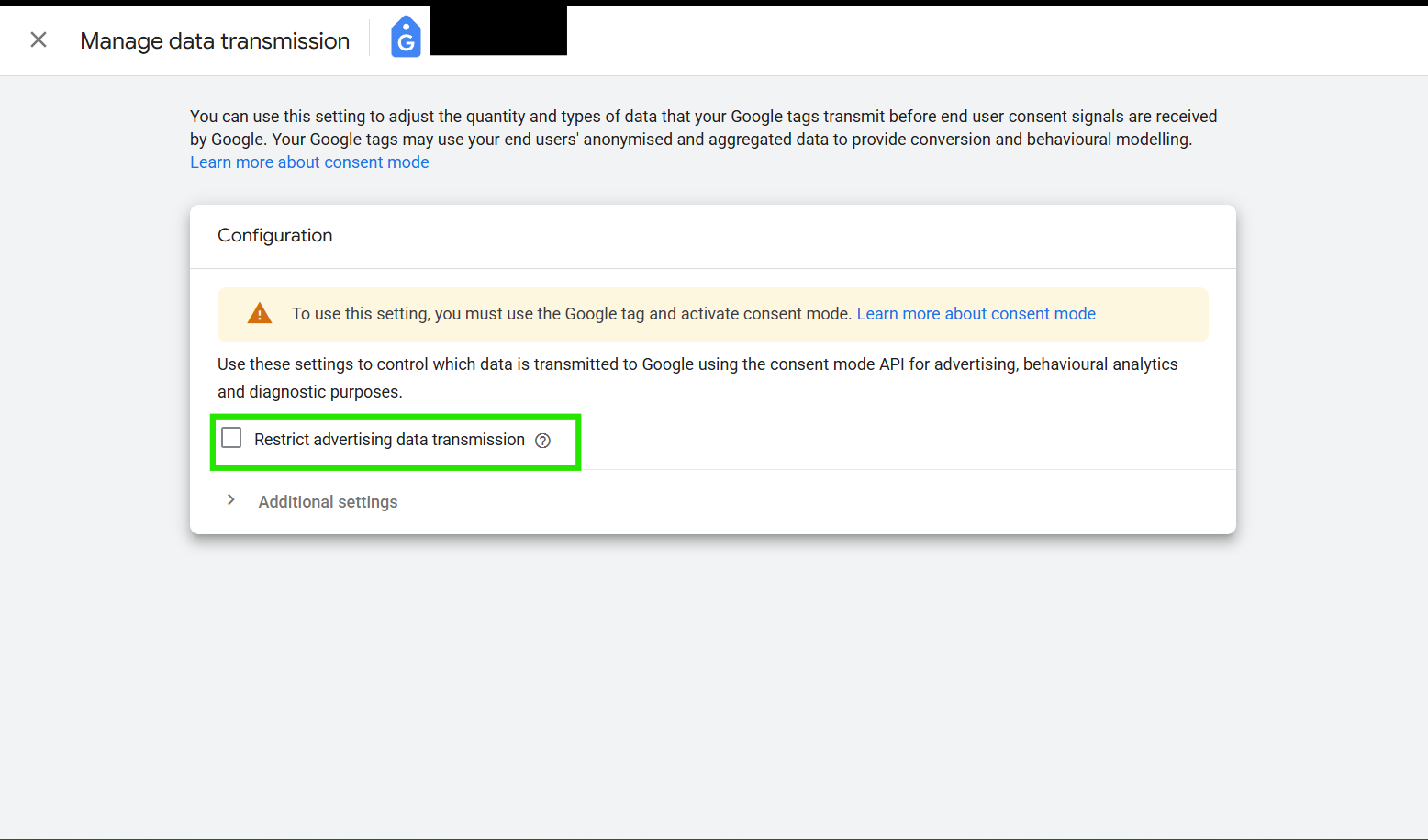 How to OPT IN (Allow Limited Advertising Data)